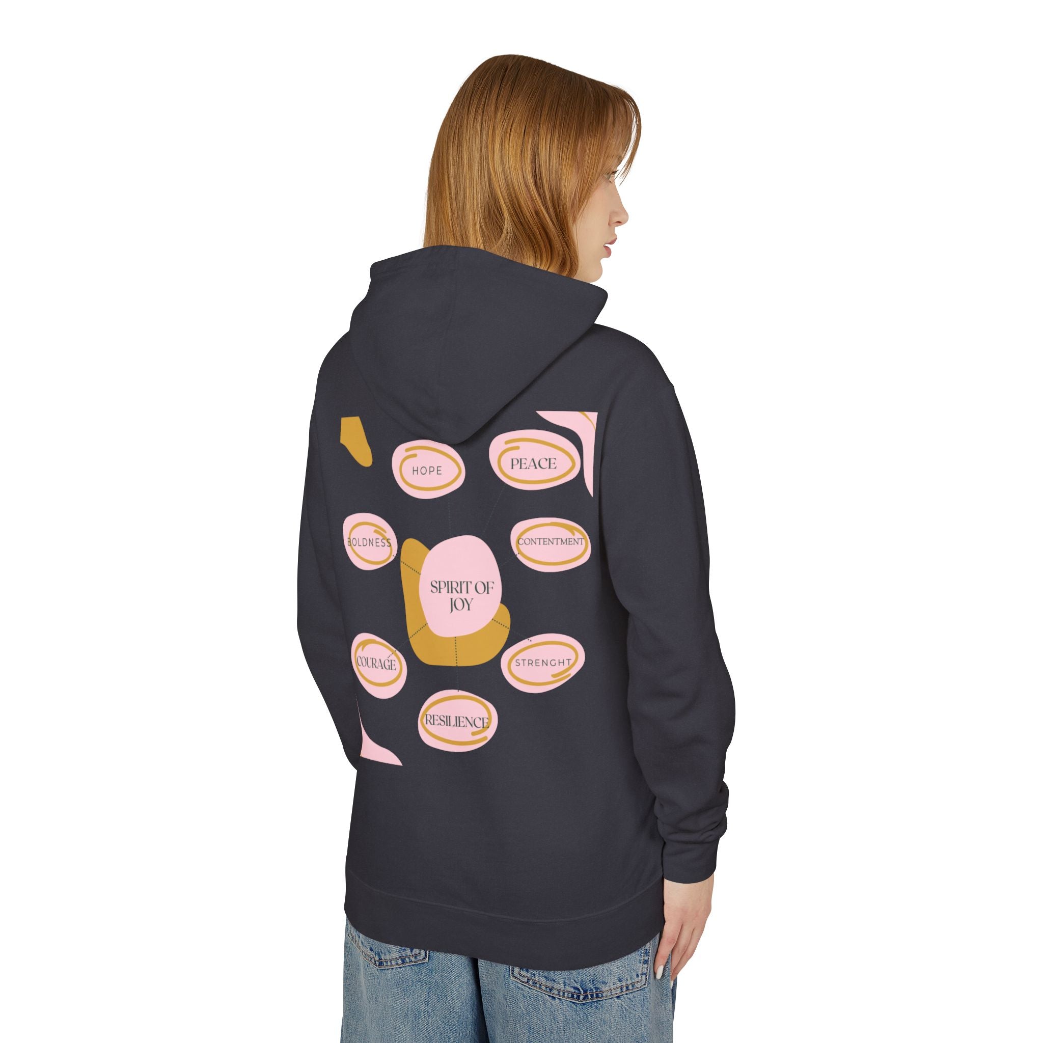 Joyful Hoodie - Encouragement, Peace, Celebration, Courage, Resilience, Spiritual Vitality