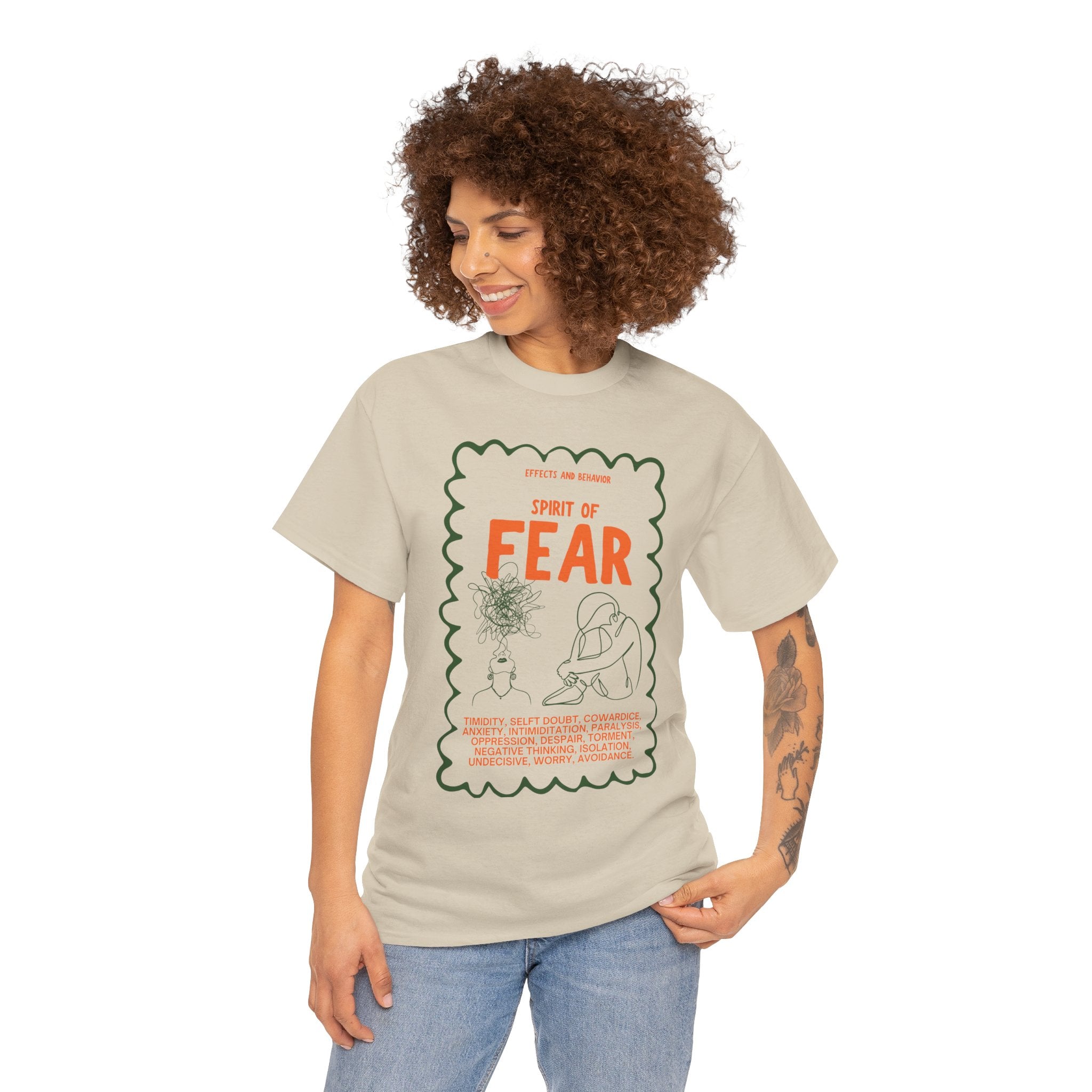 Christian T-Shirt - Fearless in Christ Boldness and Courage Tee