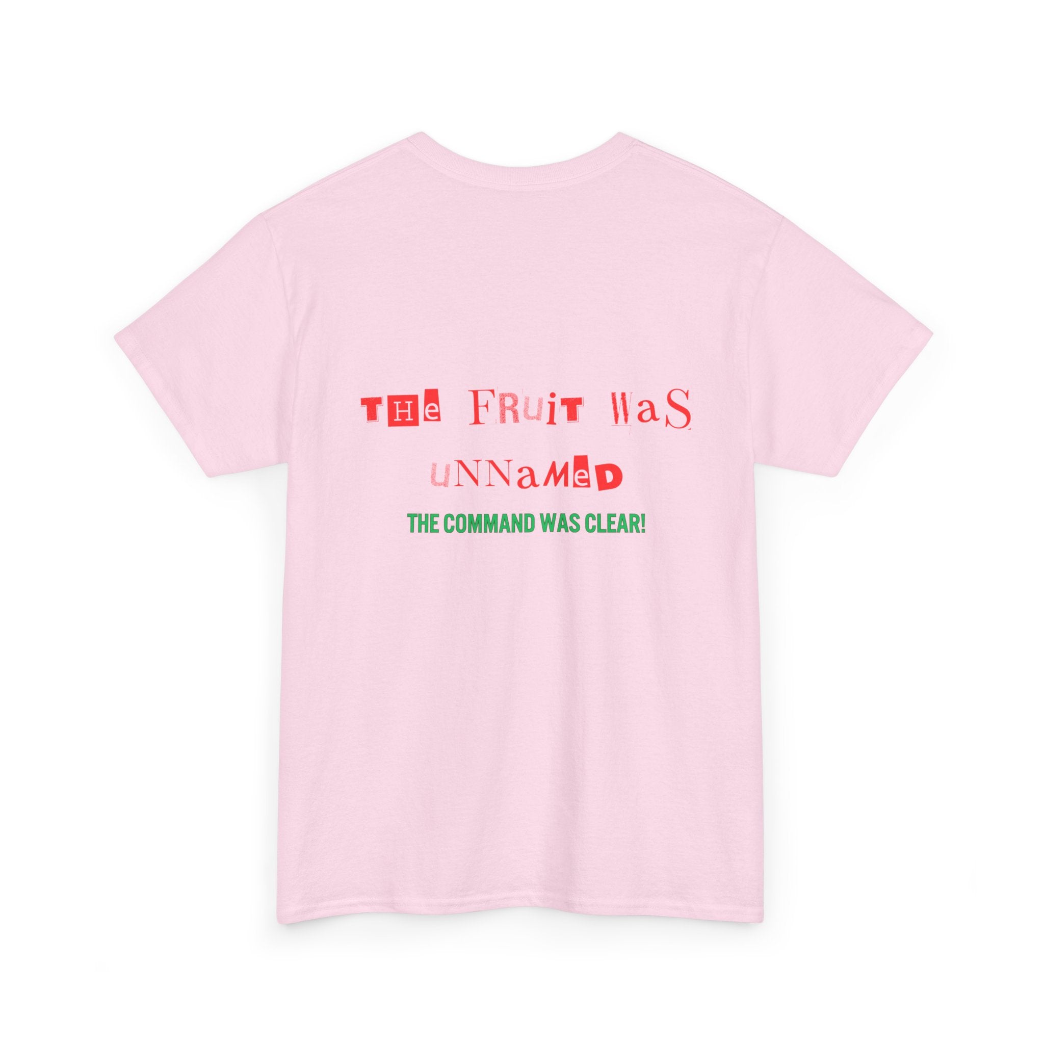 Unisex Heavy Cotton Tee - The Fruit Was Unnamed Command Clear T-Shirt