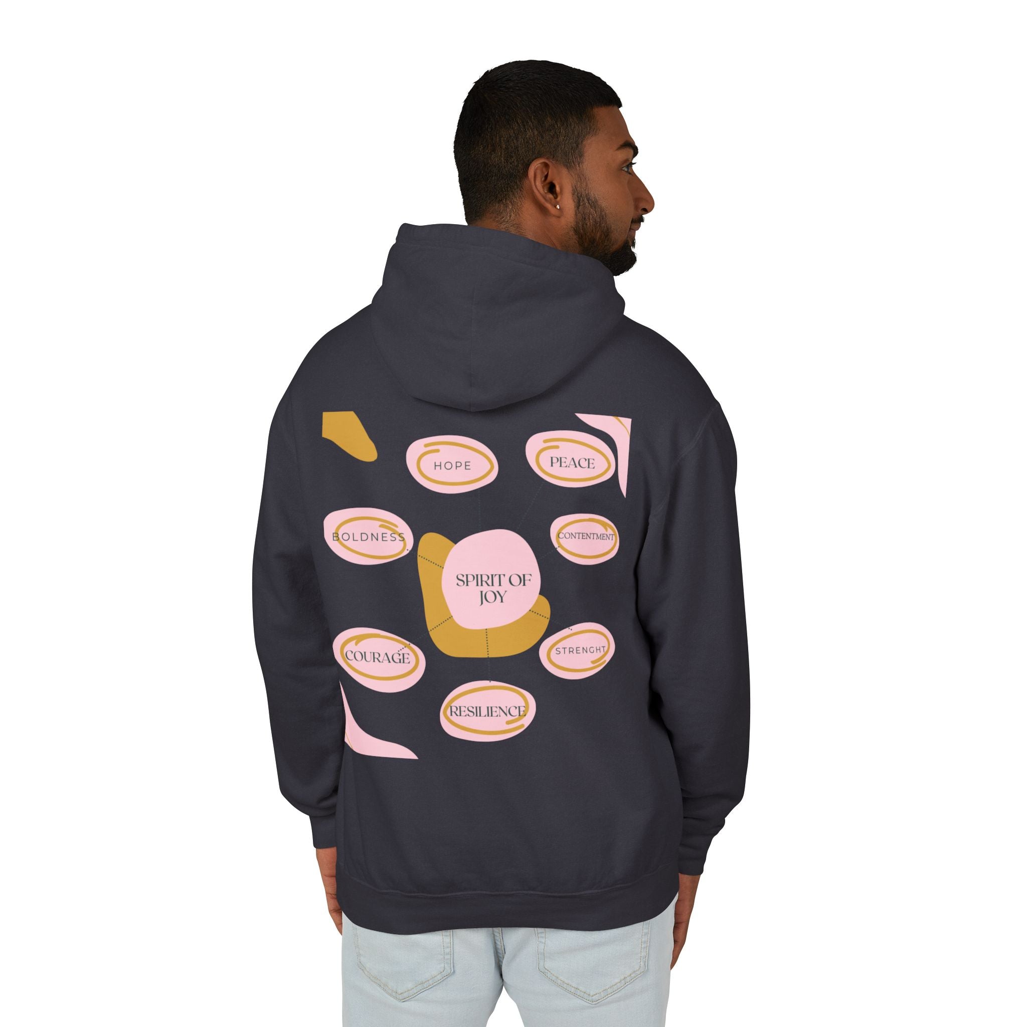 Joyful Hoodie - Encouragement, Peace, Celebration, Courage, Resilience, Spiritual Vitality