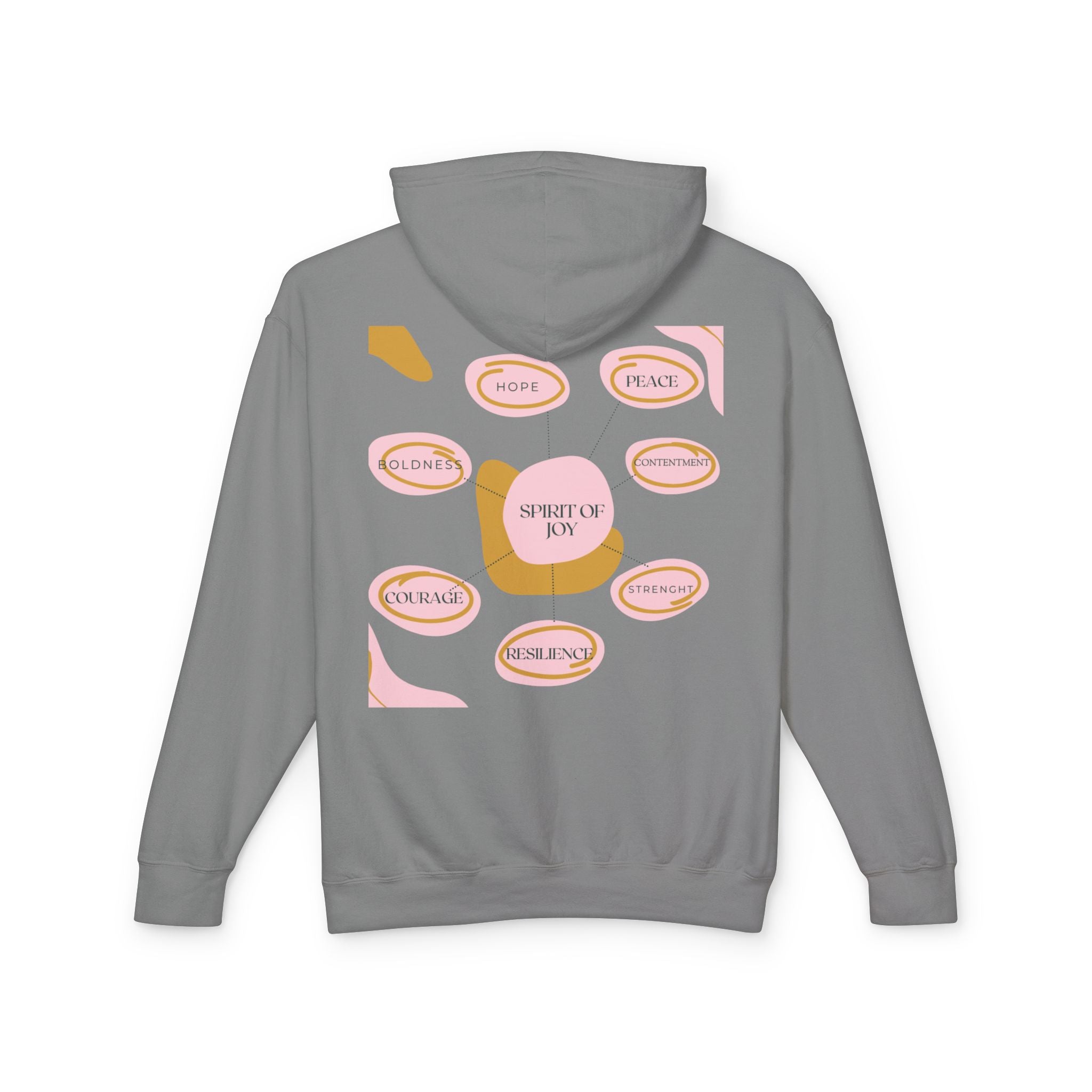 Joyful Hoodie - Encouragement, Peace, Celebration, Courage, Resilience, Spiritual Vitality