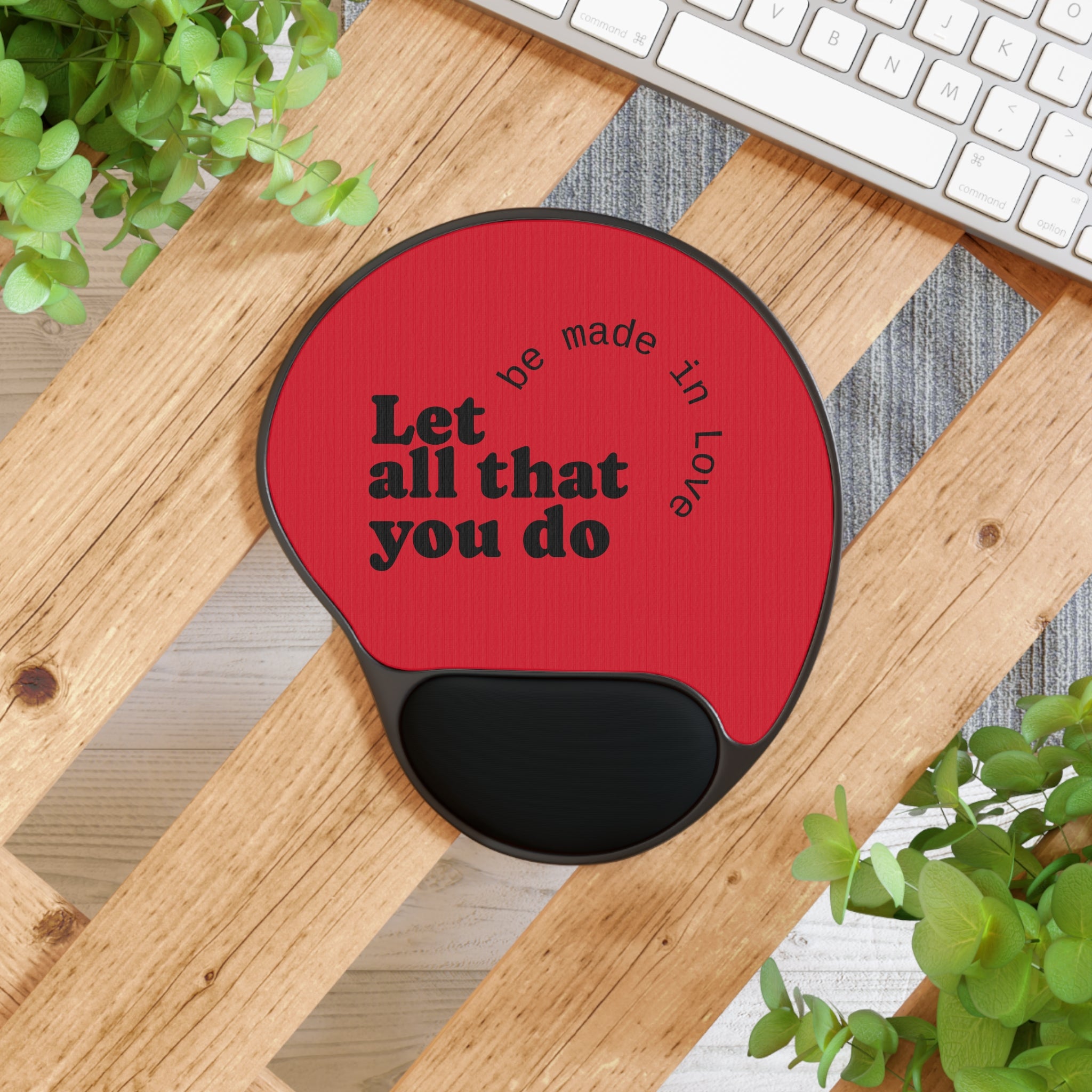 Inspirational Mouse Pad with Wrist Rest - Perfect Gift for Home Office, Motivational Decor, Computer Accessories