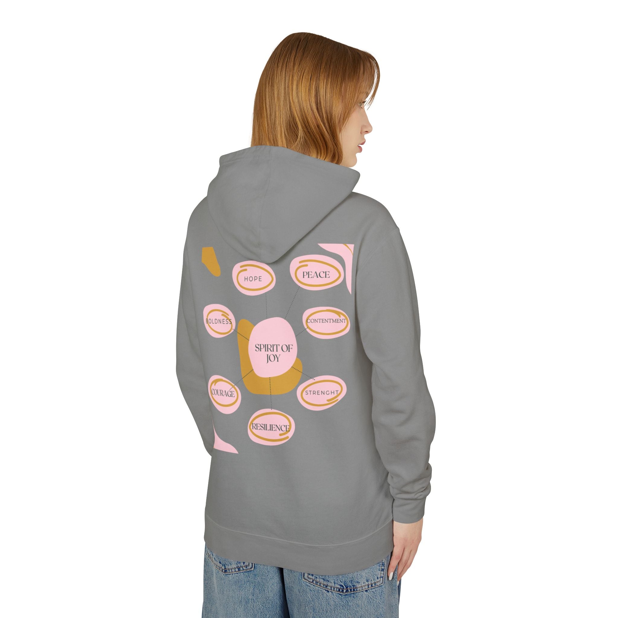 Joyful Hoodie - Encouragement, Peace, Celebration, Courage, Resilience, Spiritual Vitality