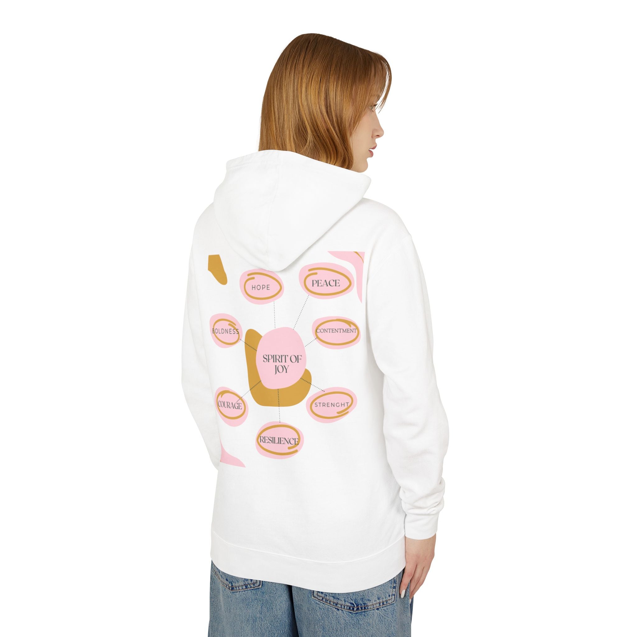 Joyful Hoodie - Encouragement, Peace, Celebration, Courage, Resilience, Spiritual Vitality