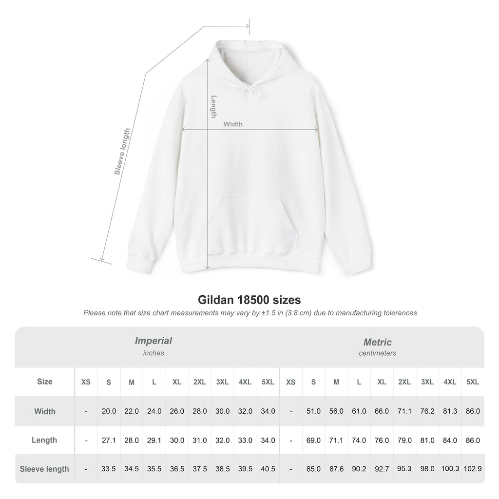 Hoodie Unisex Heavy Blend™ Sweatshirt with Powerful Statement Design