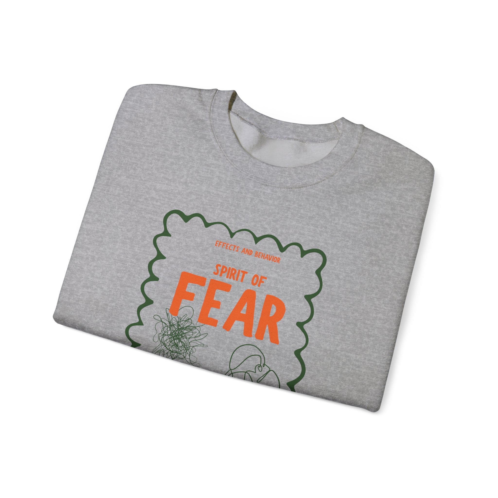 Christian Sweatshirt - Spirit of Fear Spirit of Power Faith Bible Verse Clothing