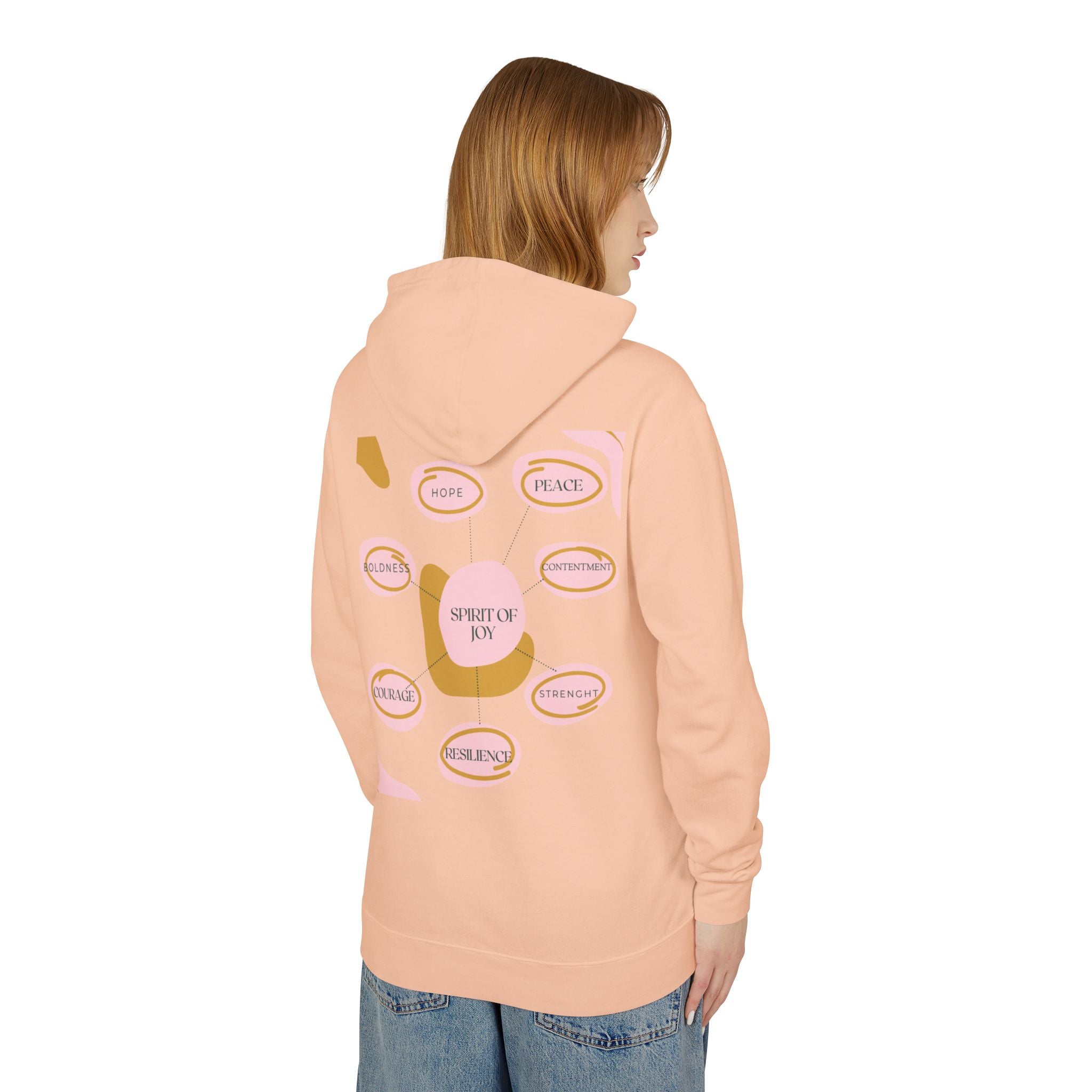 Joyful Hoodie - Encouragement, Peace, Celebration, Courage, Resilience, Spiritual Vitality