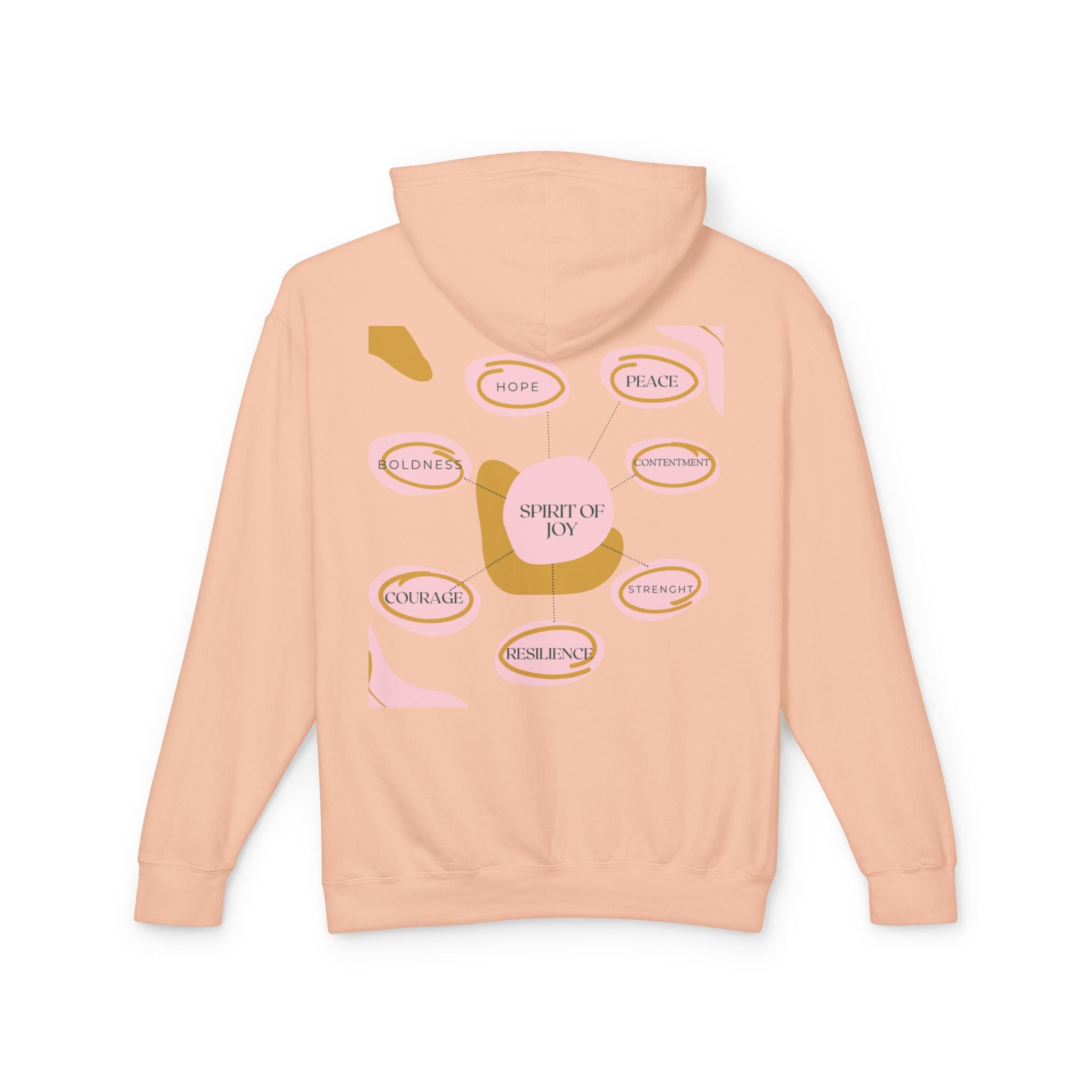 Joyful Hoodie - Encouragement, Peace, Celebration, Courage, Resilience, Spiritual Vitality