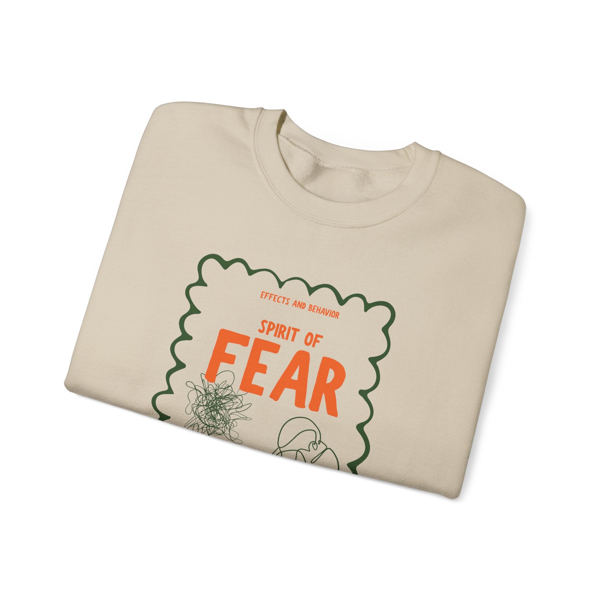 Christian Sweatshirt - Spirit of Fear Spirit of Power Faith Bible Verse Clothing