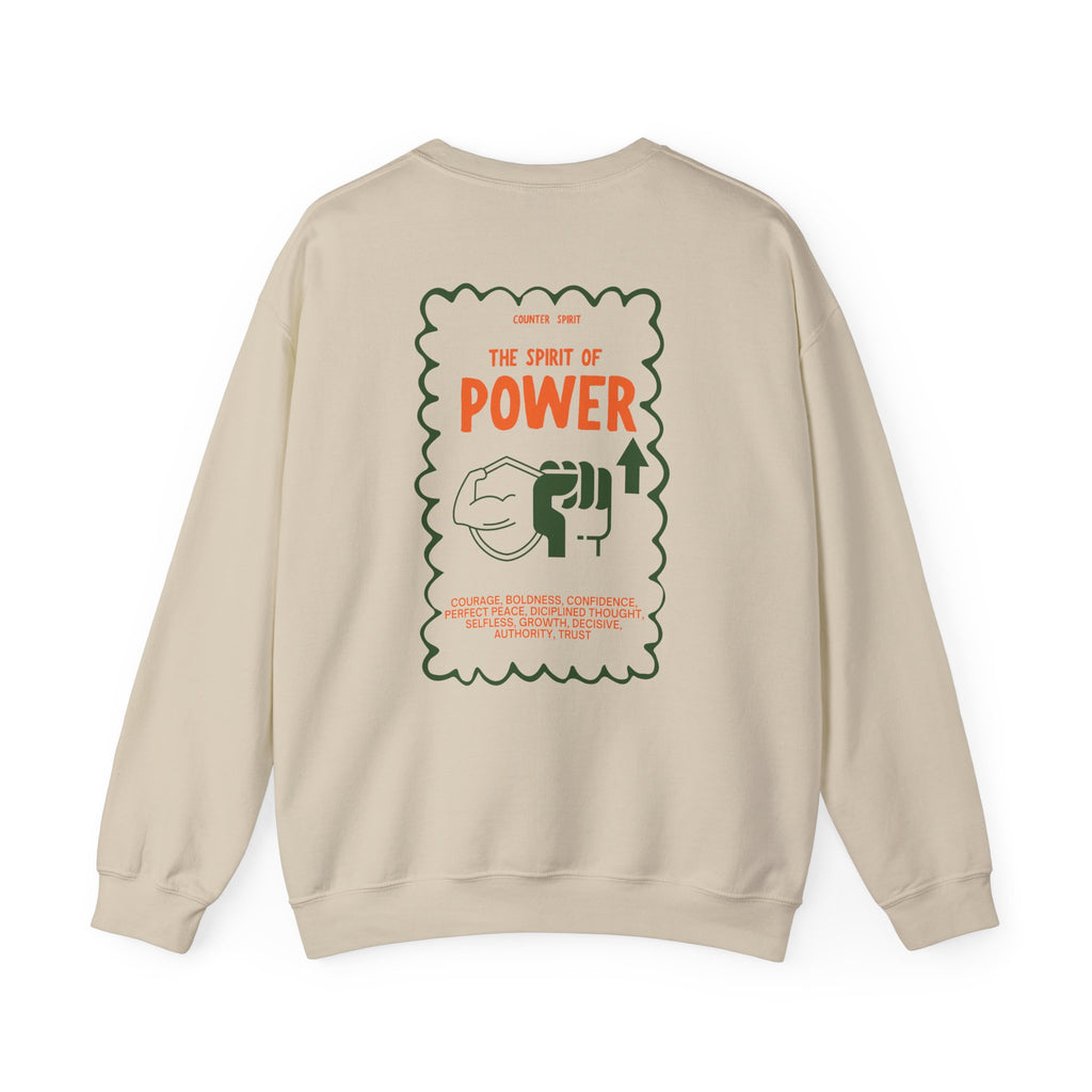 Christian Sweatshirt - Spirit of Fear Spirit of Power Faith Bible Verse Clothing